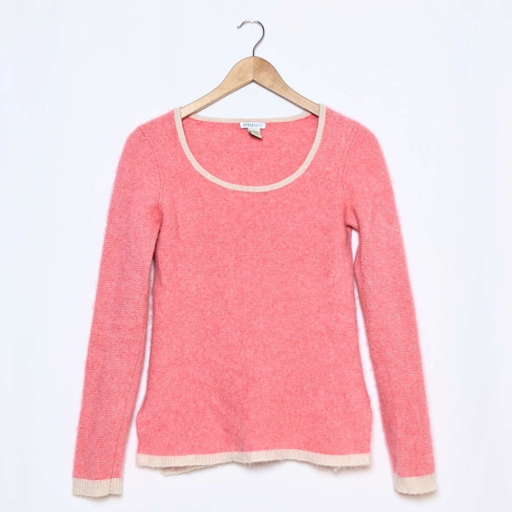 stylemint 100% cashmere scoopneck sweater